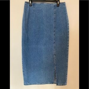 VTG Crossroads Denim Maxi Skirt. 14